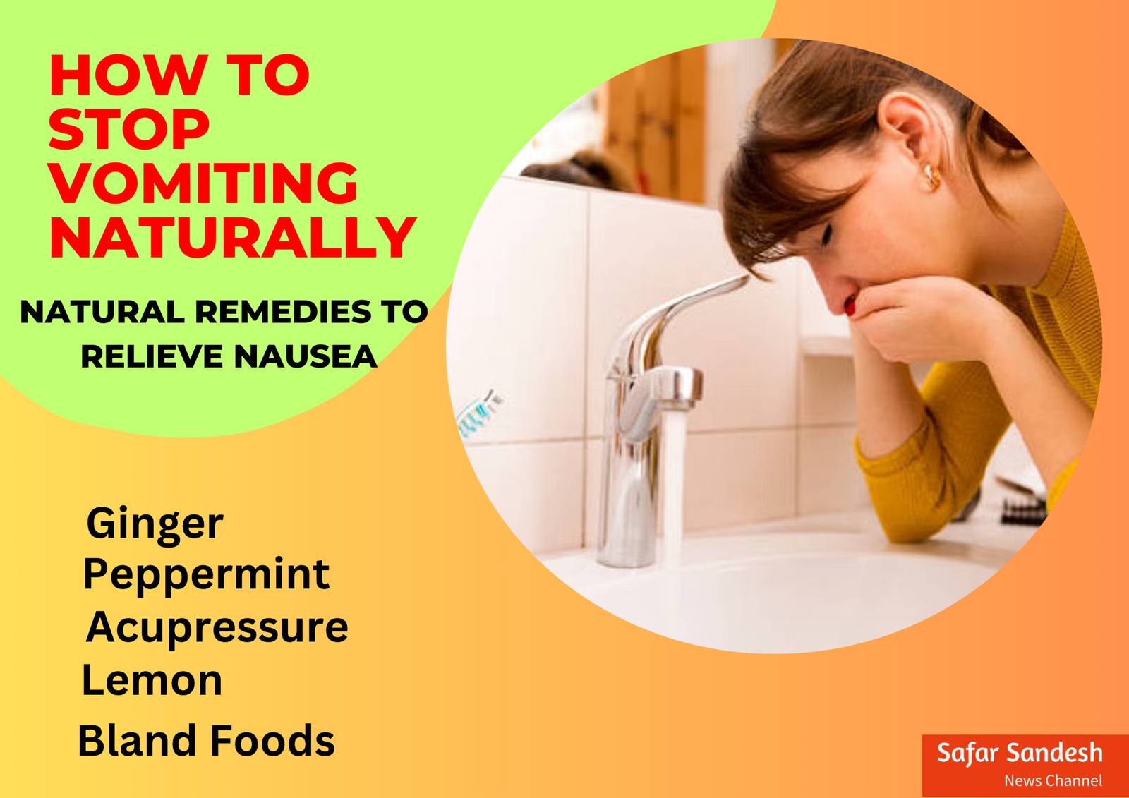 how to stop vomiting naturally